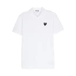 Comme des Garcons PLAY: Серебристое поло 