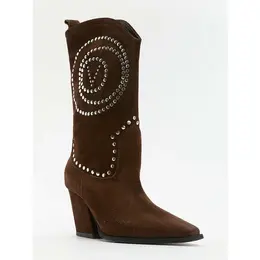Valentino: Тёмные сапоги 