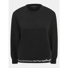 Armani Exchange: Чёрный свитшот 