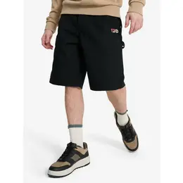 Fila: Чёрные шорты 
