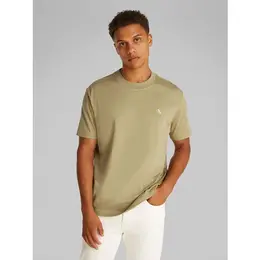 Calvin Klein Jeans: Бежевая футболка 