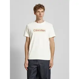 Calvin Klein Jeans: Белая футболка 