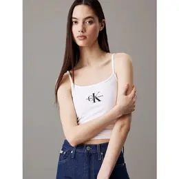 Calvin Klein Jeans: Белый топ 
