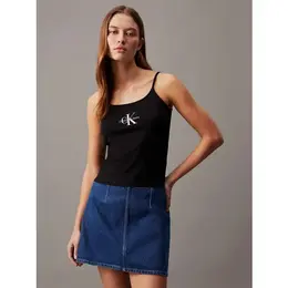 Calvin Klein Jeans: Чёрный топ 