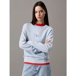 Calvin Klein Jeans: Голубой свитшот 