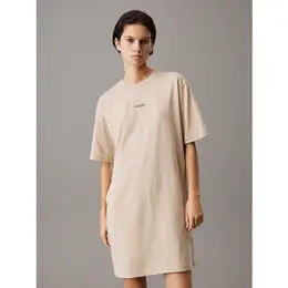 Calvin Klein Jeans: Бежевое платье 