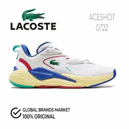 LACOSTE: Белые кроссовки 