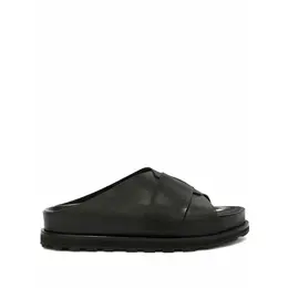 Jil Sander: Чёрные шлёпанцы 