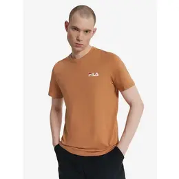 Fila: Коричневая футболка 