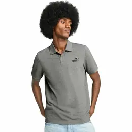 PUMA: Серое поло  Ess