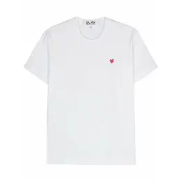 Comme des Garcons PLAY: Белая футболка 