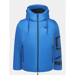 EA7 EMPORIO ARMANI: Синяя куртка 