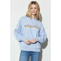 Wrangler: Голубой свитшот 