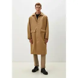 Calvin Klein Jeans: Бежевый плащ 