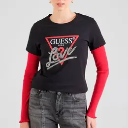 GUESS: Чёрная футболка 