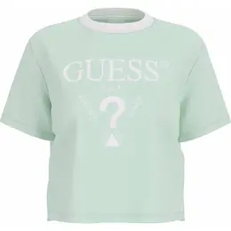 GUESS: Зелёная футболка 