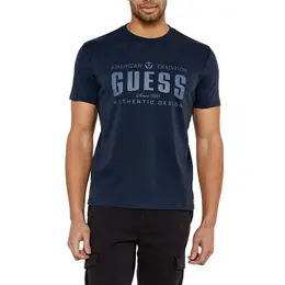 GUESS: Синяя футболка 