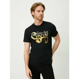 Versace Jeans Couture: Чёрная футболка 