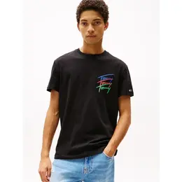 Tommy Jeans: Чёрная футболка 