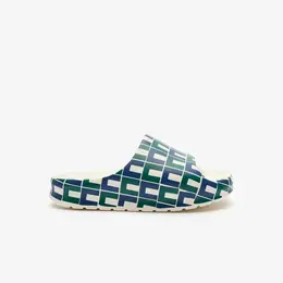 LACOSTE: Белые шлёпанцы 
