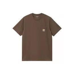 Carhartt WIP: Коричневая футболка 