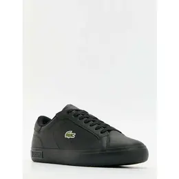 LACOSTE: Чёрные кеды 