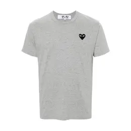 Comme des Garcons PLAY: Серая футболка 