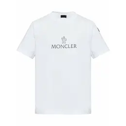Moncler: Белая футболка 