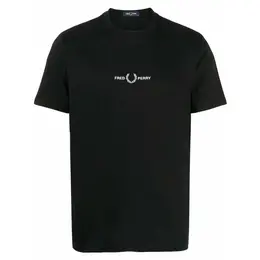 FRED PERRY: Чёрная футболка 