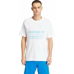 adidas: Белая футболка 