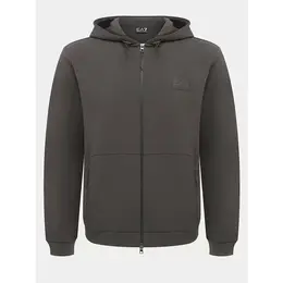 EA7 EMPORIO ARMANI: Коричневая толстовка 
