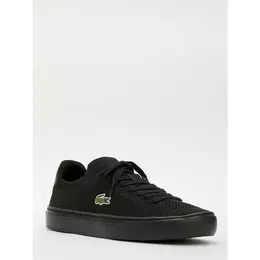 LACOSTE: Чёрные кеды 