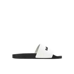 BALENCIAGA: Чёрные шлёпанцы 