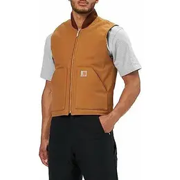 carhartt: Коричневый жилет 