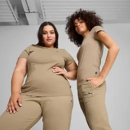 PUMA: Бежевая футболка  Essentials