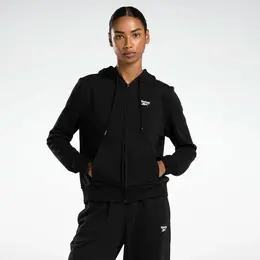 Reebok: Чёрная толстовка 
