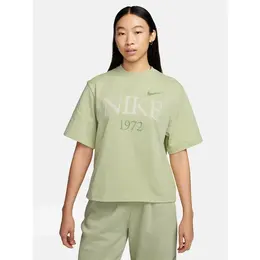 NIKE: Зелёная футболка  Sportswear
