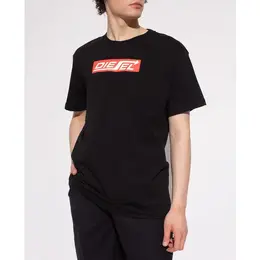 DIESEL: Чёрная футболка 