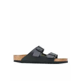 Birkenstock: Чёрные шлёпанцы 