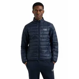 EA7 EMPORIO ARMANI: Синяя куртка 