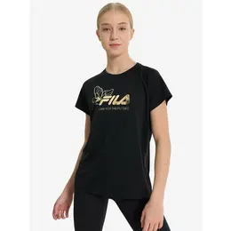Fila: Чёрная футболка 