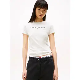 Tommy Jeans: Белая футболка 