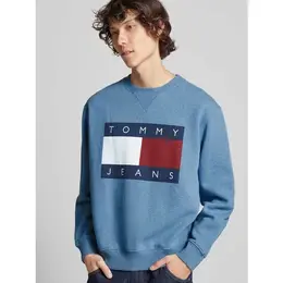 Tommy Jeans: Голубой свитшот 
