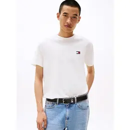 Tommy Jeans: Белая футболка 