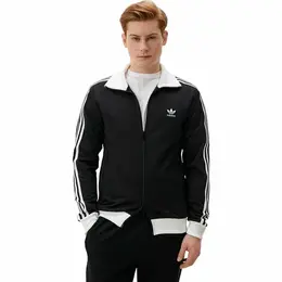 adidas: Чёрная толстовка  Adicolor Classics