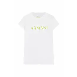 Armani Exchange: Белая футболка 