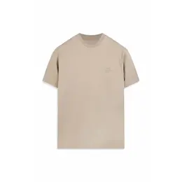 Armani Exchange: Бежевая футболка 