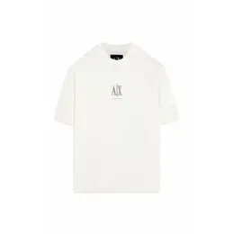 Armani Exchange: Белая футболка 