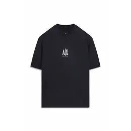 Armani Exchange: Тёмная футболка 