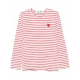 Comme des Garcons PLAY: Белая футболка 